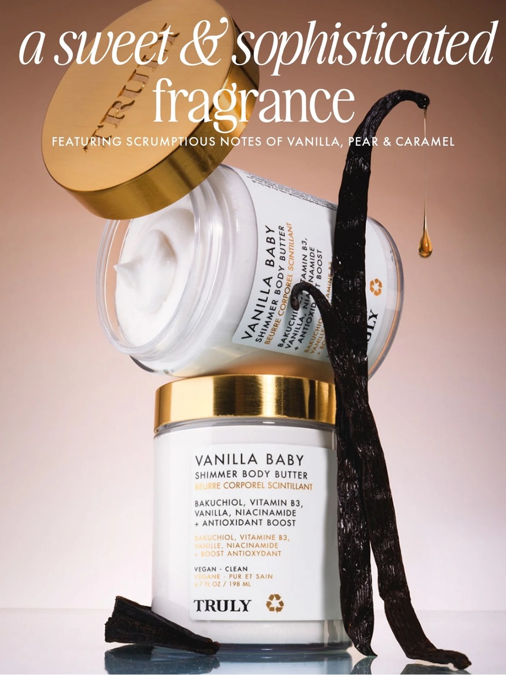NEW TRULY Vanilla Baby Luxury Shimmer Body Butter - ✨ 6.7 FL. OZ. / 198ml